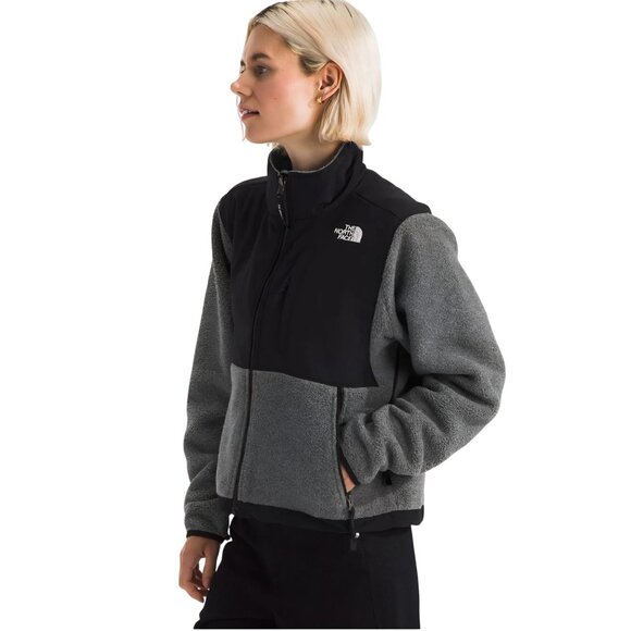 The North Face Retro Denali Jacket Black Grey Full Zip Pockets Polartec Size L - Picture 6 of 14